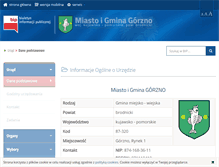 Tablet Screenshot of bip.gorzno.pl